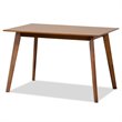 Bowery Hill Sand Walnut Brown Finished Wood 5-Piece Dining Set