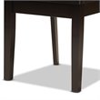 Bowery Hill Dark Brown Finished Wood 5-Piece Dining Set