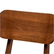 Bowery Hill Sand and Brown Finished Wood 2-Piece Dining Chair Set