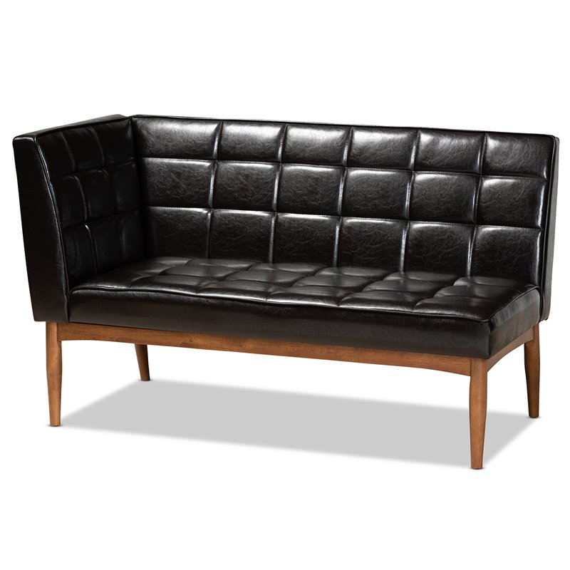 Bowery Hill Brown Finished Wood 5-Piece Dining Nook Set