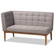Bowery Hill Grey and Brown Finished Wood 2-Piece Dining Set