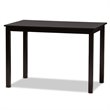 Bowery Hill Dark Brown Finished Wood 5-Piece Dining Set