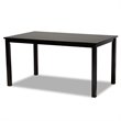 Bowery Hill Dark Brown Finished Wood 7-Piece Dining Set