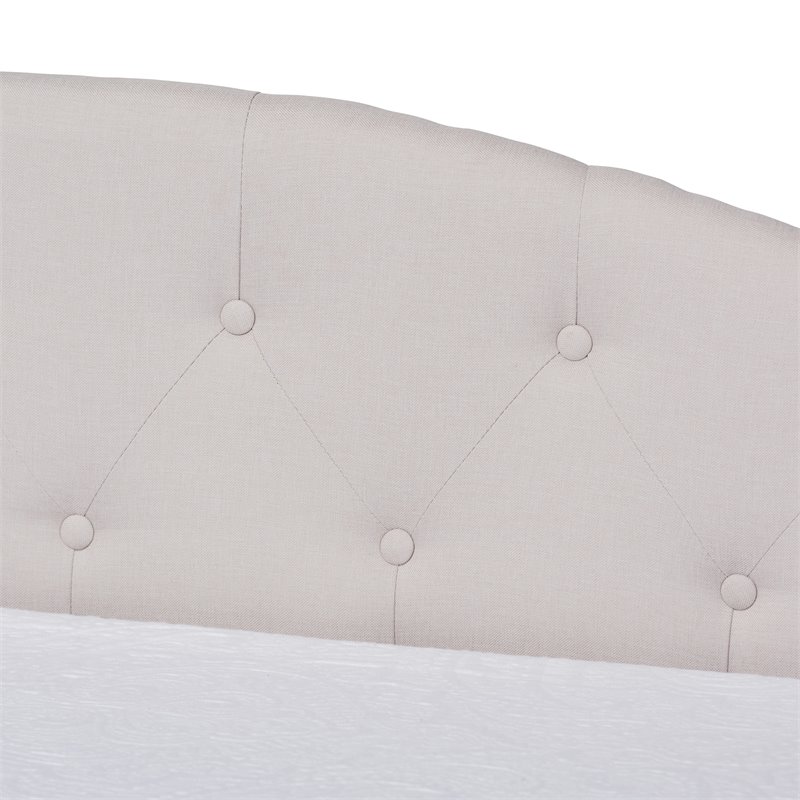 Bowery Hill Transitional Brown Beige Twin Size Daybed with Trundle