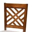 Bowery Hill Grey and Walnut Brown Finished Wood 2-Piece Dining Chair Set