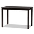 Bowery Hill Transitional Dark Brown Finished Wood 5-Piece Dining Set