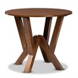 Bowery Hill Walnut Brown Finished Wood 5-Piece Dining Set