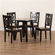 Bowery Hill Two-Tone Brown Finished Wood 5-Piece Dining Set