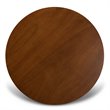 Bowery Hill Walnut Brown Finished Wood 5-Piece Dining Set