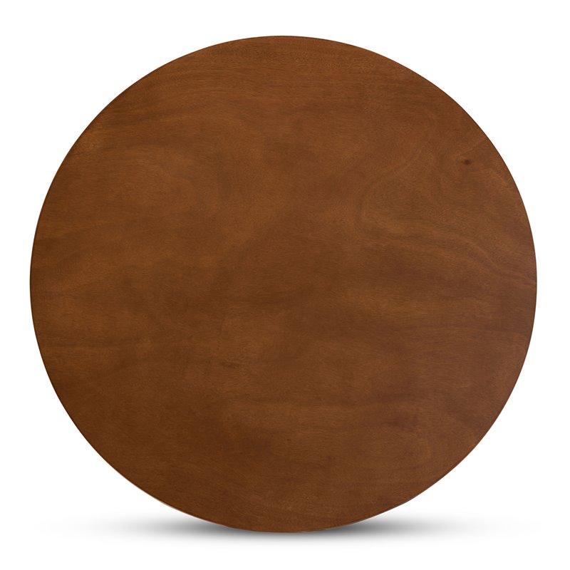 Bowery Hill Walnut Brown Finished Wood 5-Piece Dining Set