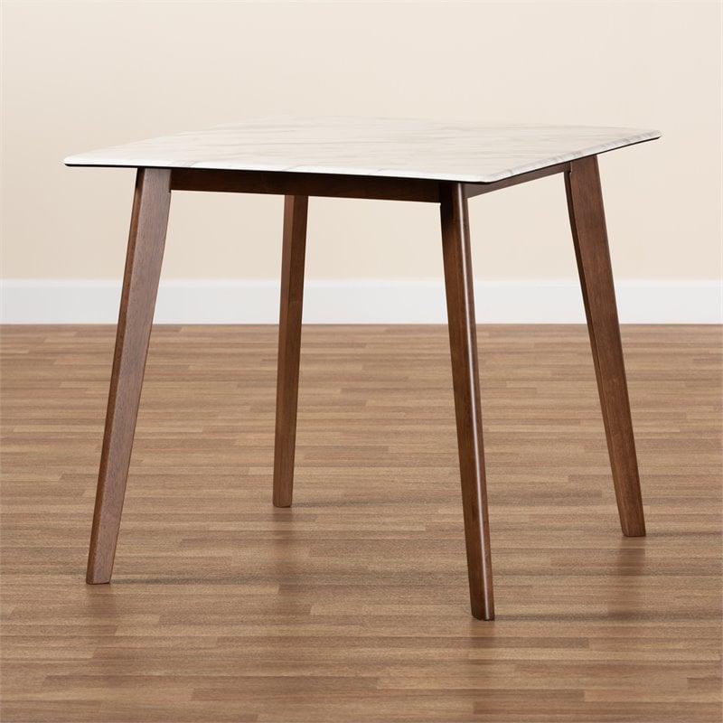 Bowery Hill Contemporary Brown Finished Wood Dining Table