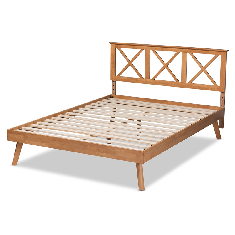 Bowery Hill Brown Finished Wood Full Size Platform Bed