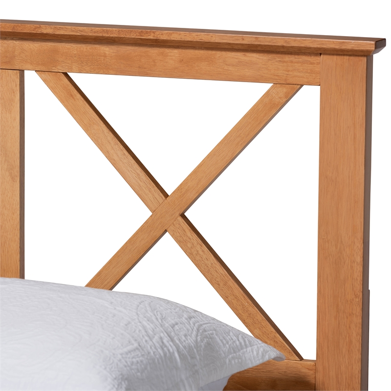 Bowery Hill Brown Finished Wood Full Size Platform Bed