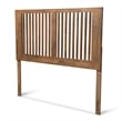 Bowery Hill Ash Walnut Finished Wood Full Size Headboard