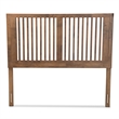 Bowery Hill Ash Walnut Finished Wood Queen Size Headboard