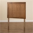 Bowery Hill Ash Walnut Finished Wood Twin Size Headboard