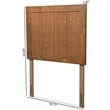 Bowery Hill Ash Walnut Finished Wood Twin Size Headboard