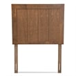 Bowery Hill Ash Walnut Finished Wood Twin Size Headboard