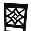 Bowery Hill Modern Dark Brown Finished Wood 2-Piece Dining Chair Set