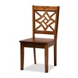 Bowery Hill Walnut Brown Finished Wood 5-Piece Dining Set