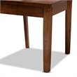 Bowery Hill Walnut Brown Finished Wood 5-Piece Dining Set