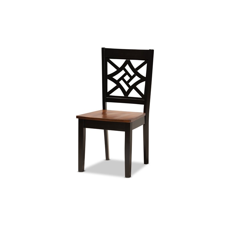 Bowery Hill Brown and Walnut Brown Finished Wood 5-Piece Dining Set