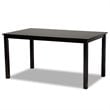 Bowery Hill Dark Brown Finished Wood 7-Piece Dining Set