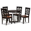 Bowery Hill Brown and Brown Finished Wood 5-Piece Dining Set