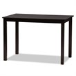 Bowery Hill Dark Brown Finished Wood 5-Piece Dining Set