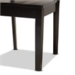 Bowery Hill Dark Brown Finished Wood 5-Piece Dining Set