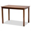 Bowery Hill Walnut Brown Finished Wood 5-Piece Dining Set
