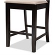 Bowery Hill Sand and Dark Brown Finished Wood 5-Piece Pub Set