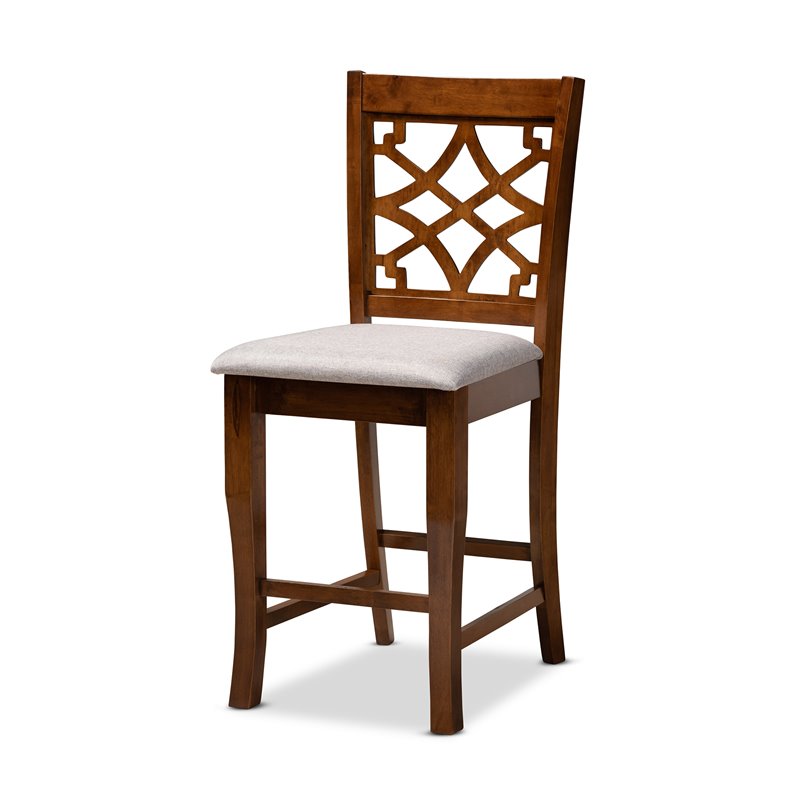 Bowery Hill Grey Brown Finished Wood 5-Piece Pub Set