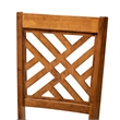 Bowery Hill Walnut Brown Finished Wood 2-Piece Dining Chair Set