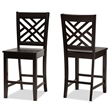Bowery Hill Brown Finished Wood 2-Piece Counter Stool Set