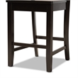 Bowery Hill Brown Finished Wood 2-Piece Counter Stool Set