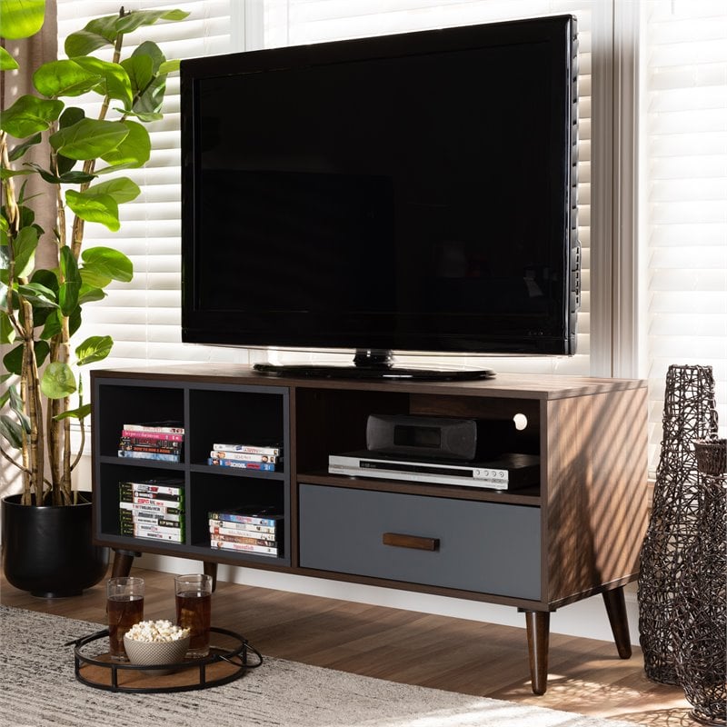 Bowery Hill Modern Wood TV Stand for TVs up to 47