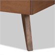 Bowery Hill Ash Walnut Finished Wood Twin Size Platform Bed
