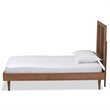 Bowery Hill Ash Walnut Finished Wood Twin Size Platform Bed