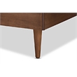 Bowery Hill Ash Walnut Finished Wood Queen Size Platform Bed