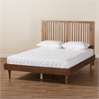 Bowery Hill Ash Walnut Finished Wood King Size Platform Bed