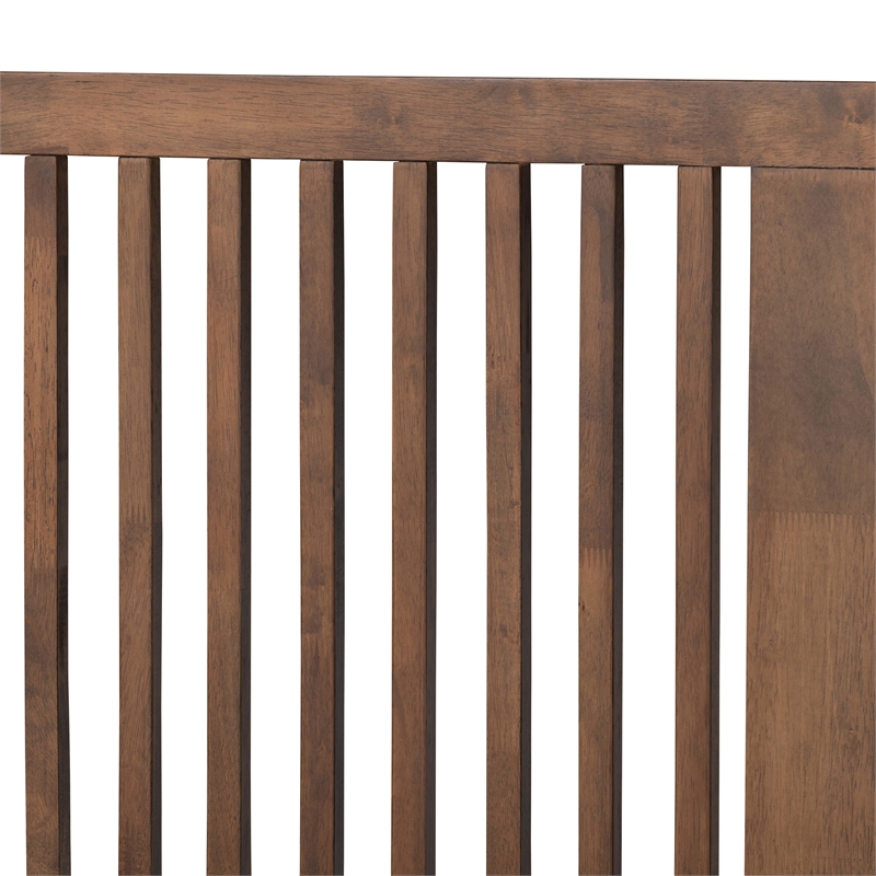 Bowery Hill Ash Walnut Finished Wood King Size Platform Bed