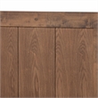 Bowery Hill Ash Walnut Finished Wood King Size Platform Bed