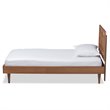 Bowery Hill Ash Walnut Finished Wood Twin Size Platform Bed