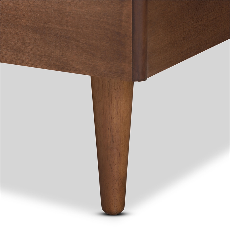 Bowery Hill Ash Walnut Finished Wood Full Size Platform Bed
