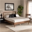 Bowery Hill Ash Walnut Finished Wood King Size Platform Bed