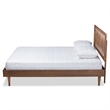 Bowery Hill Ash Walnut Finished Wood King Size Platform Bed