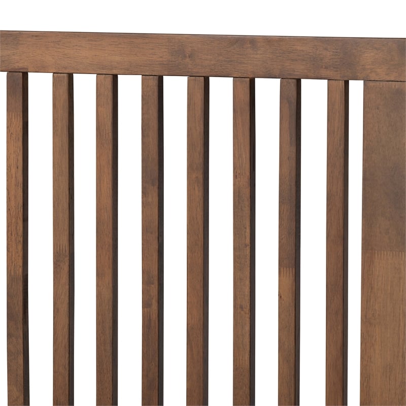 Bowery Hill Transitional Ash Walnut Finished Wood Full Size Platform Bed