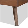 Bowery Hill Ash Walnut Finished Wood Twin Size Platform Bed