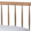 Bowery Hill Ash Walnut Finished Wood Queen Size Platform Bed